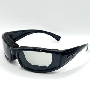 Bobster Invader Photochromic Motorcycle Riding Glasses Black w/ 2 Carrying Cases